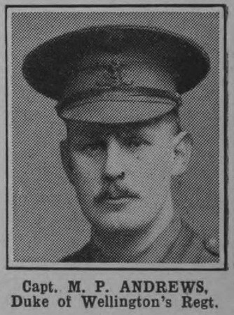 Andrews M P Captain West Riding Regiment The War Illustrated Vol 4