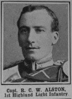 Alston R C W Captain 1st Highland Light Infantry The War Illustrated Vol 4