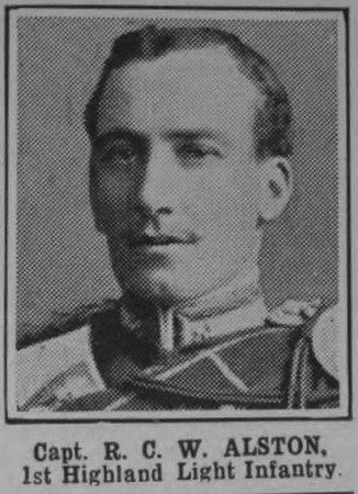 Alston R C W Captain 1st Highland Light Infantry The War Illustrated Vol 4
