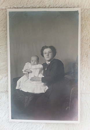 Original Photo Mother And Baby c.1910