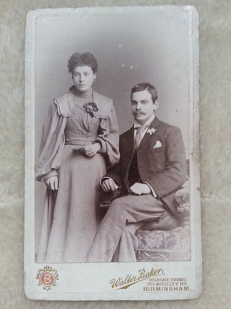 Carte De Visite Husband And Wife Birmingham Photographer