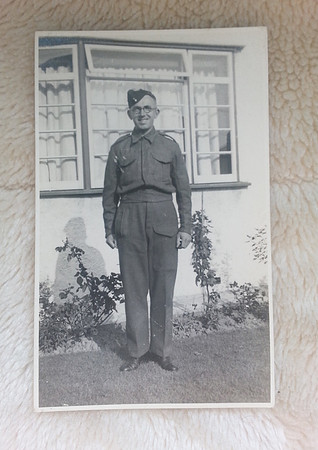 Original Photo Soldier In The Home Guard WWII