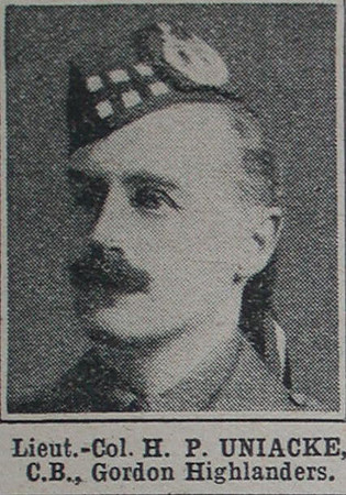 Uniacke H P Lt Col CB Gordon Highlanders The War Illustrated 10th Apr 1915