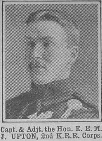 Upton E E M J Captain The Hon 2nd KRRC The War Illustrated 5th Jun 1915
