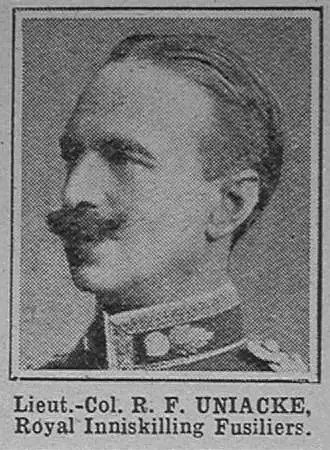 Uniacke R F Lt Col R Inniskilling Fusiliers The War Illustrated 26th Jun 1915