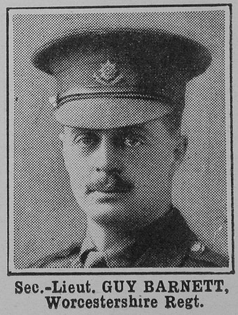 Barnett G 2nd Lt Worcestershire Regiment