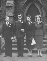 Wedding Of Joyce Harley And Denis Harry Benner 12th Dec 1953