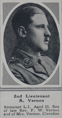 Vernon R 2nd Lt Somerset LI The Sphere 1st July 1916