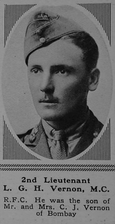 Vernon L G H 2nd Lt MC Royal Flying Corps The Sphere 24th Feb 1917