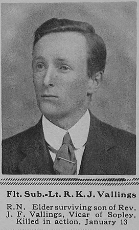 Vallings R K J Flt Sub Lt Royal Naval Air Service The Sphere 10th Feb 1917