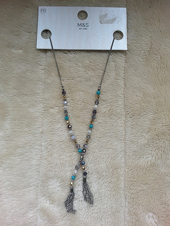 Brand New Marks And Spencer Pastel Shades Bead Necklace