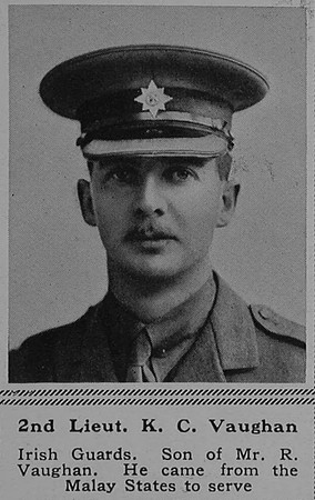 Vaughan K C 2nd Lt 2nd Irish Guards The Sphere 2nd Dec 1916