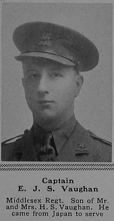 Vaughan E J S Captain 13th Middlesex Regiment The Sphere 27th Jan 1917