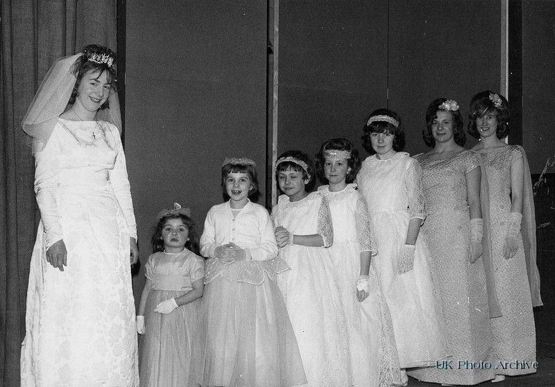 Nancy M Wright With Her Bridesmaids North Walsham Norfolk 19th Mar 1966