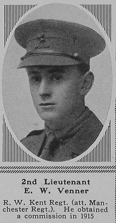 Venner E W 2nd Lt 3rd R West Kent Regt The Sphere 30th June 1917