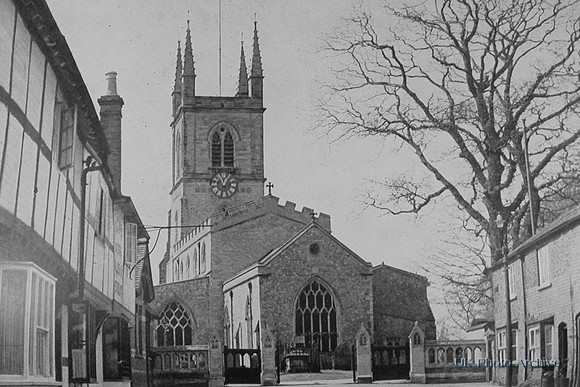 John Wycliffes Church Lutterworth Leicestershire 1940s