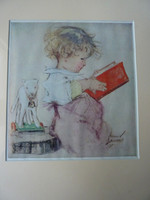 Vintage Framed Muriel Dawson Nursery Print