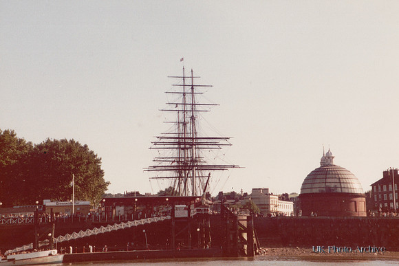 The Cutty Sark At Greenwich 1970s