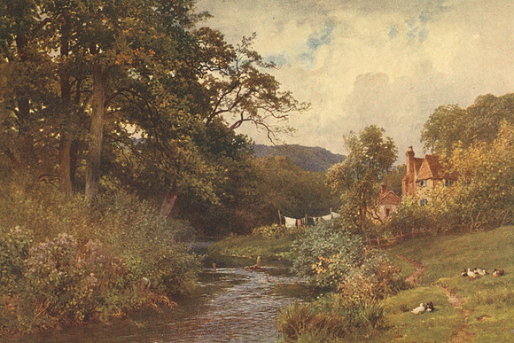A Stream Near Shalford Surrey 1906