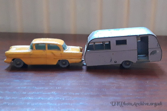A Lesney Matchbox Model Bluebird Duaphine Caravan