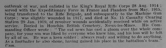 Redford G Pte 19959 Machine Gun Corps Obit Part 2