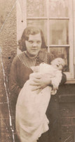 Fanny Roe (Nee Butler) With Her Baby Sheila Pamela 1934
