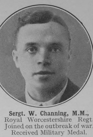 Channing W Sergt MM Worcestershire Regiment The War Illustrated Vol 9