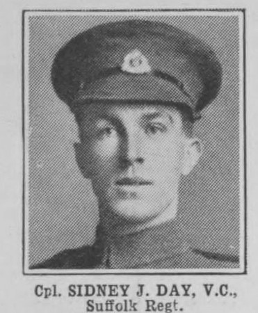 Day S J Cpl VC Suffolk Rgiment The War llustrated Vol 9