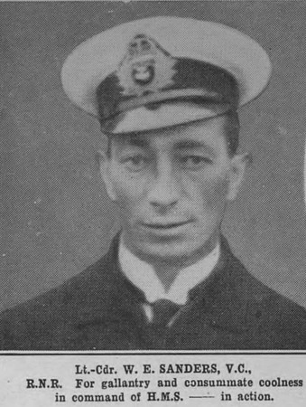 Sanders W E Lt Cdr VC Royal Naval Reserve The War Illustrated Vol 9