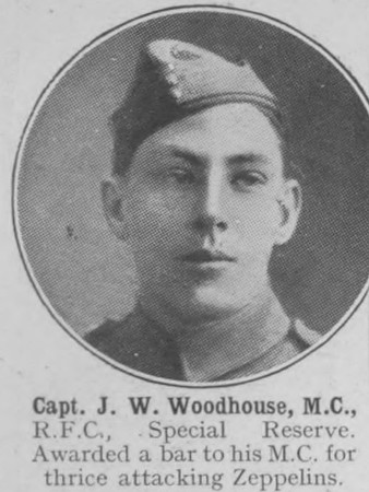 Woodhouse J W Captain MC + Bar Royal Flying Corps The War Illustrated Vol 9