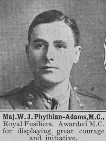 Phythian-Adams W J Major MC 22nd Royal Fusiliers The War Illustrated Vol 9