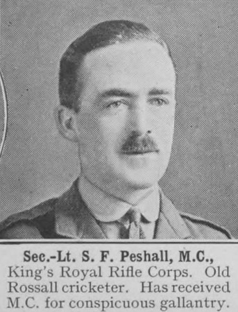 Peshall S F 2nd Lt MC Kings Royal Rifle Corps The War Illustrated Vol 9