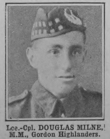 Milne D LCpl MM Gordon Highlanders The War Illustrated Vol 9