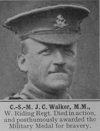Walker J C CSM MM West Riding Regiment The War Illustrated Vol 9