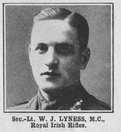 Lyness W J 2nd Lt MC Royal Irish Rifles The War Illustrated Vol 9