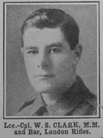 Clark W S LCpl MM Bar London Rifles The War Illustrated Vol 9