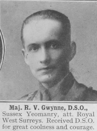 Gwynne R V Major DSO Sussex Yeomanry The War Illustrated Vol 9