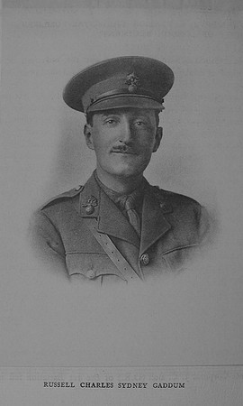 Gaddum R C S 2nd Lt 17th Royal Fusiliers