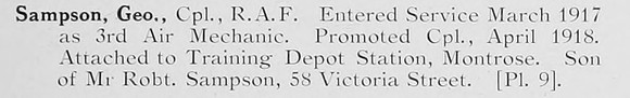 Sampson G Cpl Royal Air Force Photo Available Plate 9