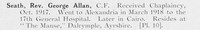 Seath G A Rev Army Chaplains Photo Available Plate 10
