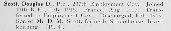 Scott D D Pte 11th Black Watch Photo Available Plate 4