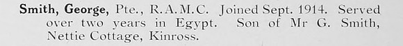 Smith G Pte Royal Army Medical Corps