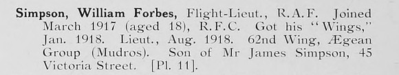 Simpson W F Flt Lt Royal Air Force Photo Available Plate 11