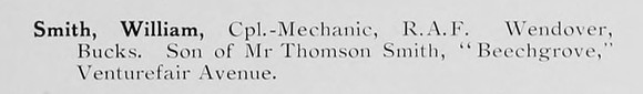 Smith W Cpl Mech Royal Air Force