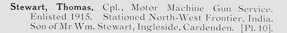 Stewart T Cpl Motor Machine Gun Corps Photo Available Plate 10
