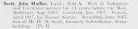 Scott J M Lt Royal Garrison Artillery Photo Available Plate 3
