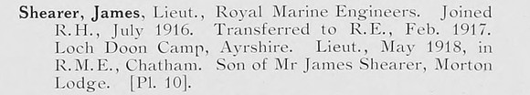 Shearer J Lt Royal Marine Engineers Photo Available Plate 10