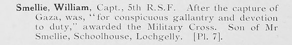 Smellie W Captain 5th Royal Scots Fusiliers Photo Available Plate 7