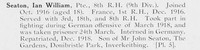 Seaton I W Pte 8th Black Watch Photo Available Plate 5