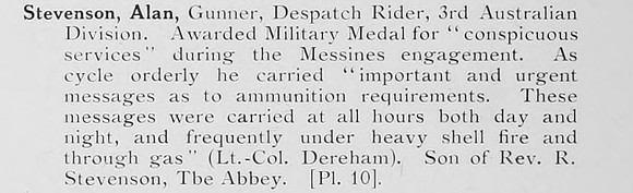 Stevenson A Gnr Mm 3rd Australian Division Photo Available Plate 10